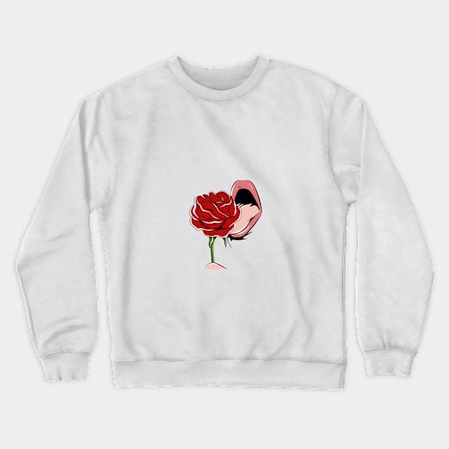 Beautiful Rose Crewneck Sweatshirt by White Name